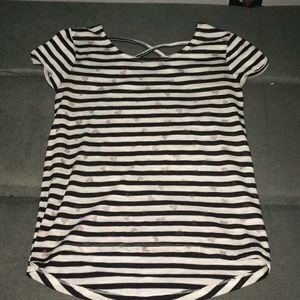 Girls Striped with Hearts Shirt